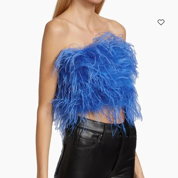 LAMARQUE Zaina Feather Bustier Top Large - Picture 5 of 12